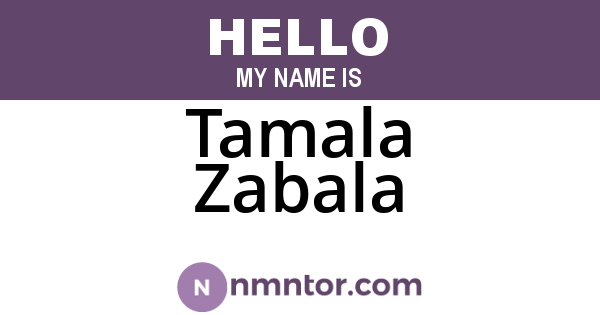 Tamala Zabala