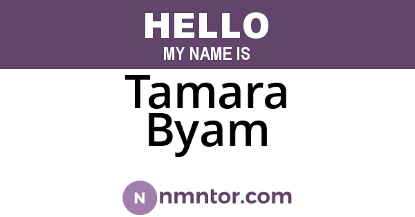 Tamara Byam