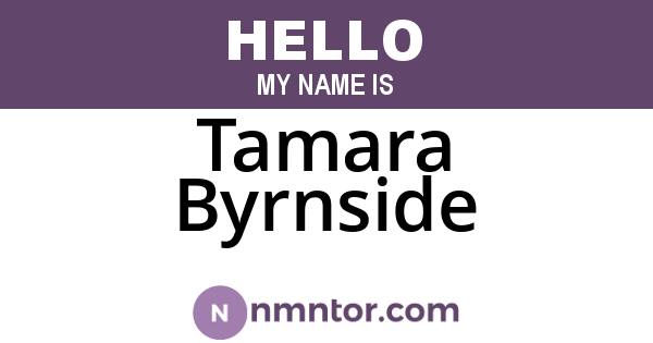 Tamara Byrnside