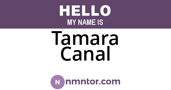 Tamara Canal