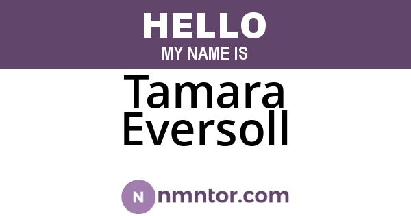 Tamara Eversoll
