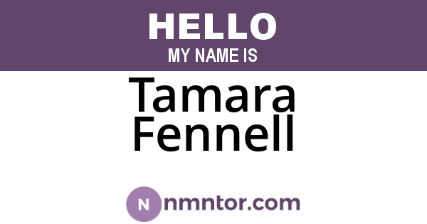 Tamara Fennell