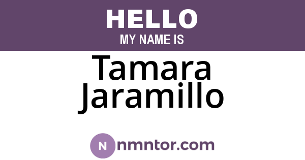 Tamara Jaramillo