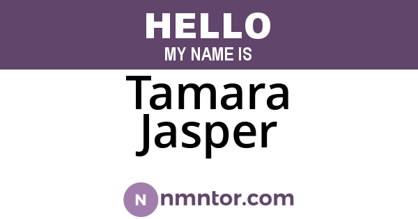 Tamara Jasper