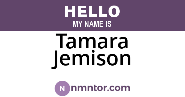 Tamara Jemison