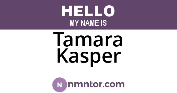 Tamara Kasper