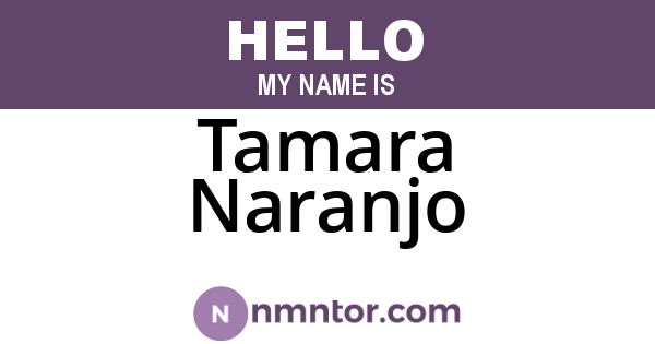 Tamara Naranjo
