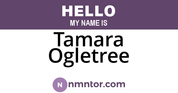 Tamara Ogletree