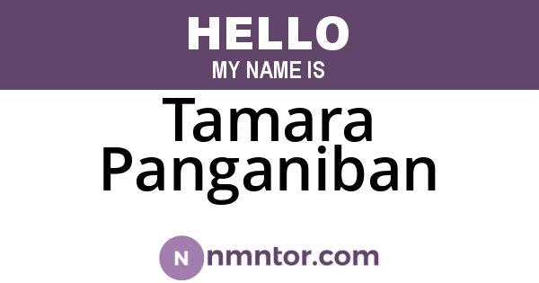 Tamara Panganiban