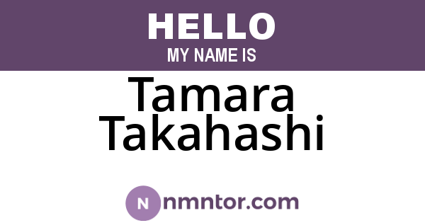 Tamara Takahashi
