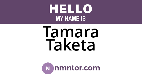 Tamara Taketa