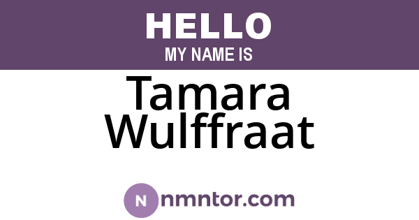 Tamara Wulffraat
