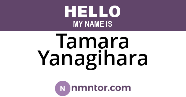 Tamara Yanagihara