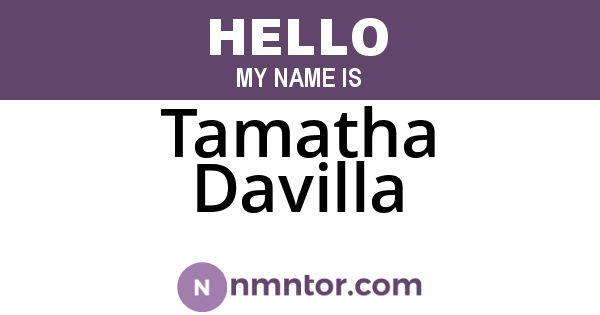 Tamatha Davilla