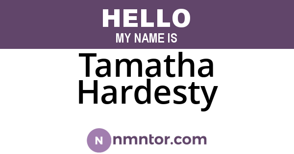 Tamatha Hardesty