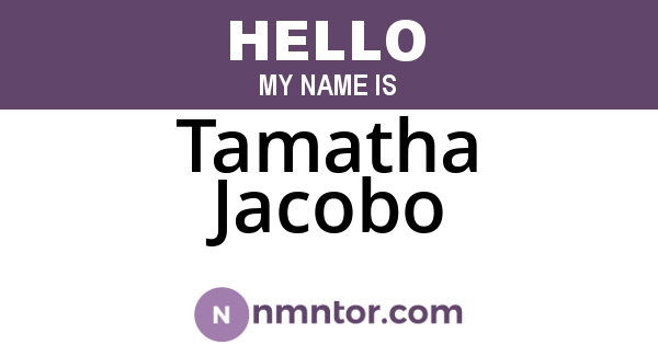 Tamatha Jacobo