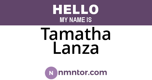 Tamatha Lanza