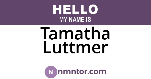 Tamatha Luttmer