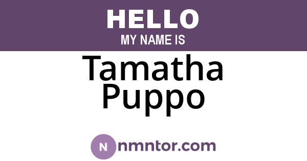 Tamatha Puppo