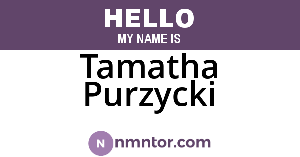 Tamatha Purzycki