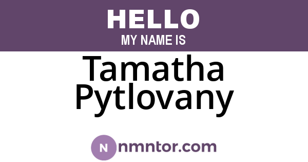 Tamatha Pytlovany