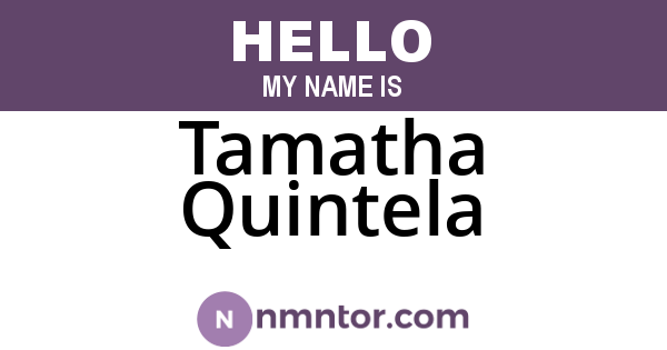 Tamatha Quintela