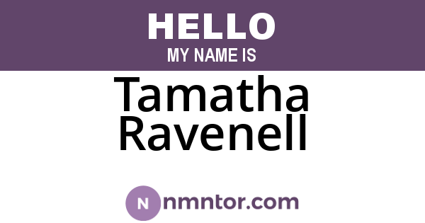 Tamatha Ravenell