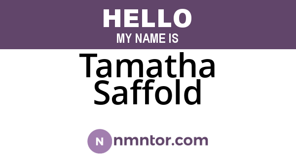 Tamatha Saffold