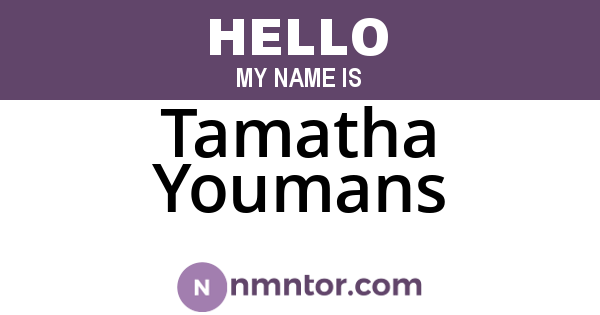 Tamatha Youmans