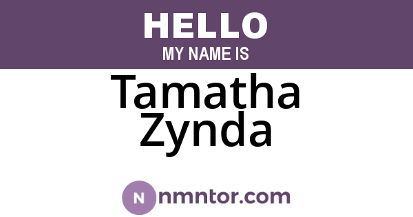 Tamatha Zynda
