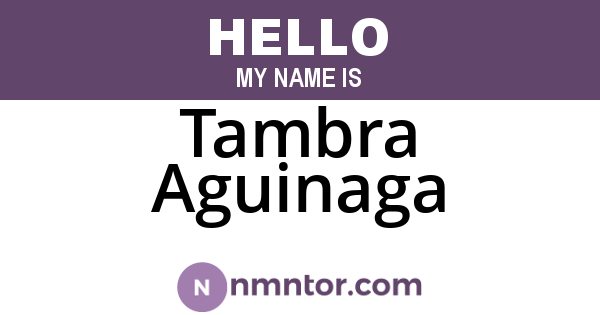 Tambra Aguinaga
