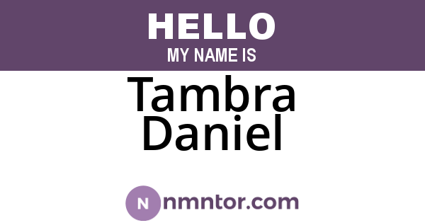Tambra Daniel