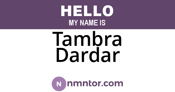 Tambra Dardar