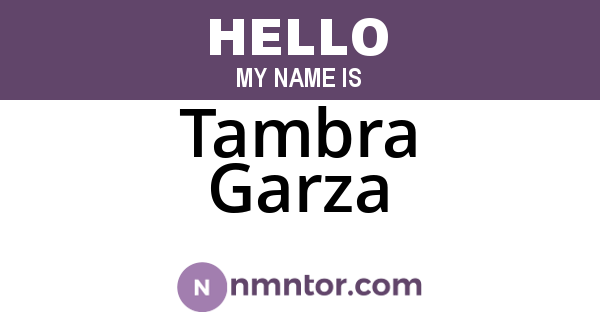 Tambra Garza