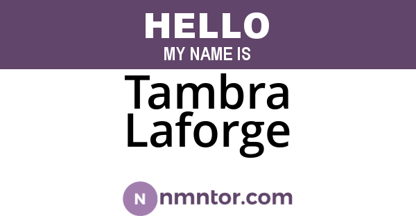 Tambra Laforge