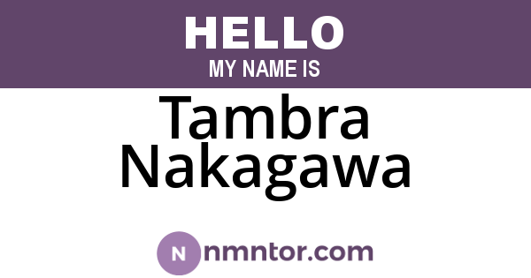 Tambra Nakagawa