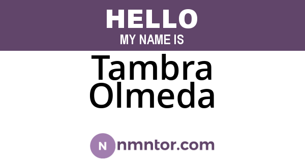 Tambra Olmeda