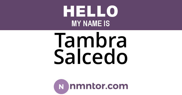 Tambra Salcedo