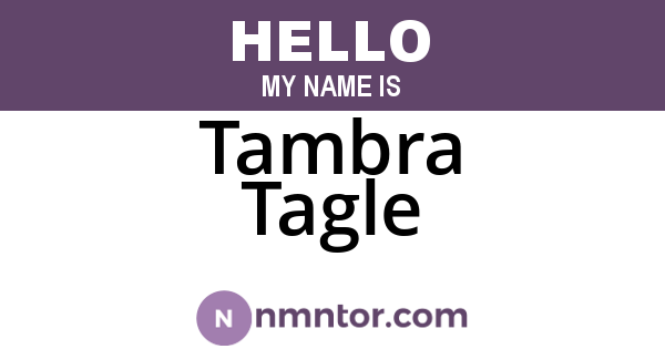 Tambra Tagle