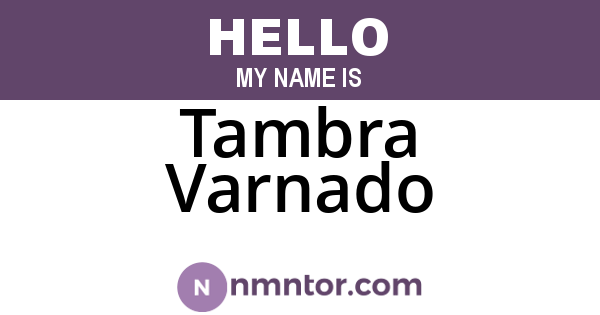 Tambra Varnado
