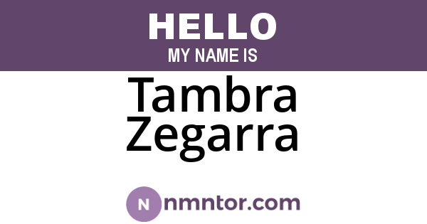 Tambra Zegarra