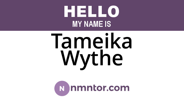 Tameika Wythe