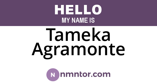 Tameka Agramonte