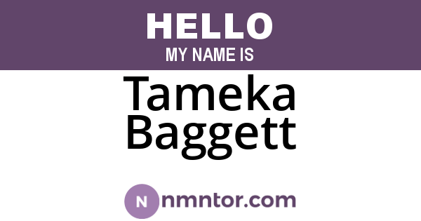 Tameka Baggett