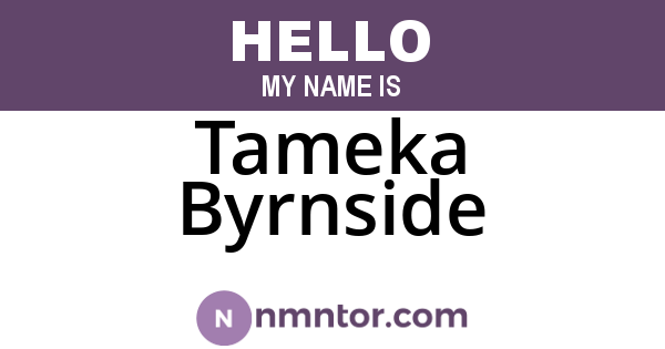 Tameka Byrnside