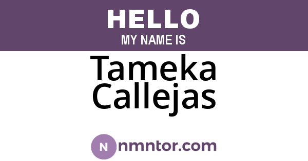 Tameka Callejas