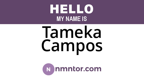 Tameka Campos