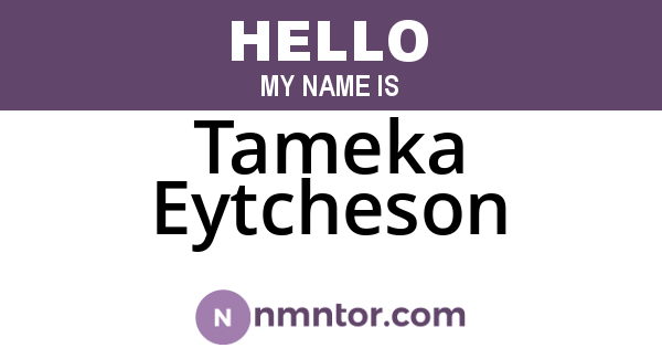 Tameka Eytcheson
