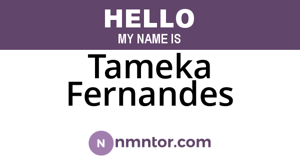 Tameka Fernandes