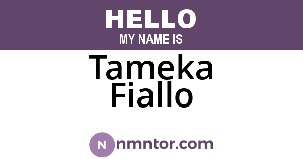 Tameka Fiallo